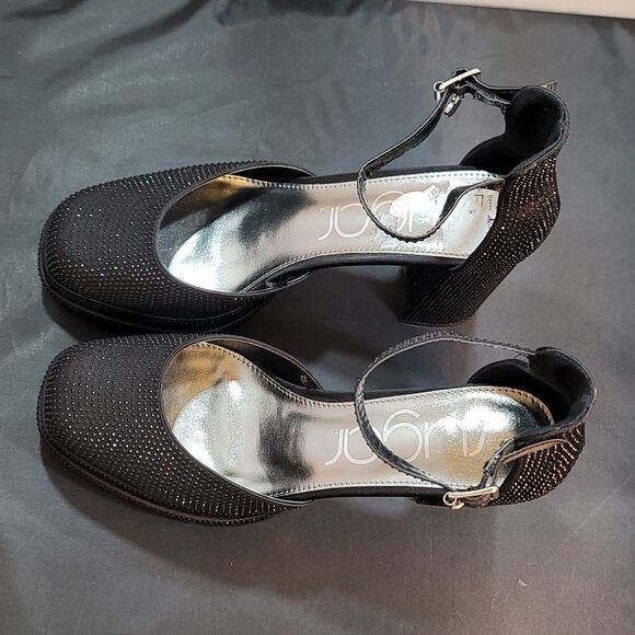 BRAND NEW SUGAR JEWEL PLATFORM BLOCK HEEL CLOSED TOE SANDAL - Picture 6 of 16